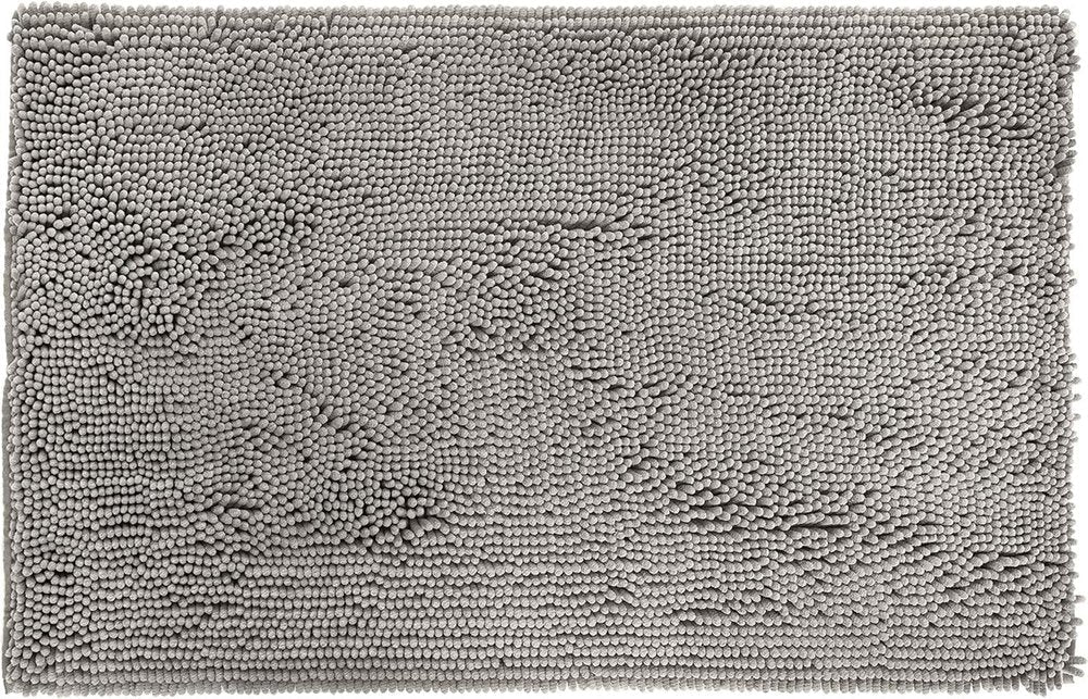 19" X 30" Gray Indoor Outdoor Chenille Door Mat