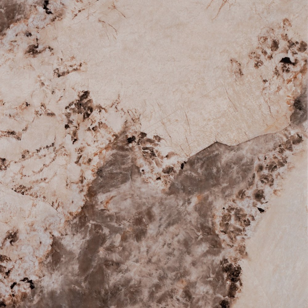 20" Beige Brown and Cream Concrete and Wood Square Block End Table — view 3