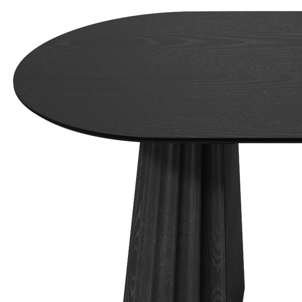 79" Natural Wood Double Pedestal Base Oval Dining Table HomeRoots