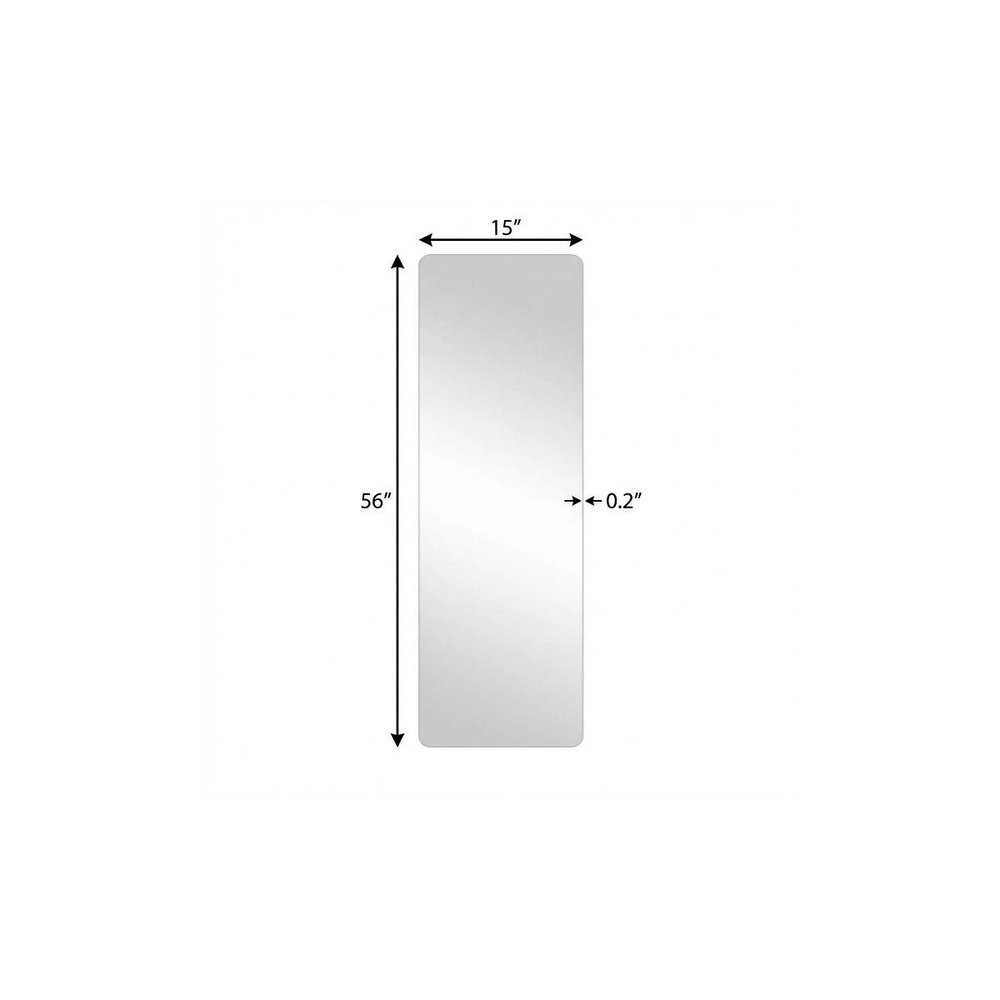 56" Frameless Full Length Hanging Mirror — view 1