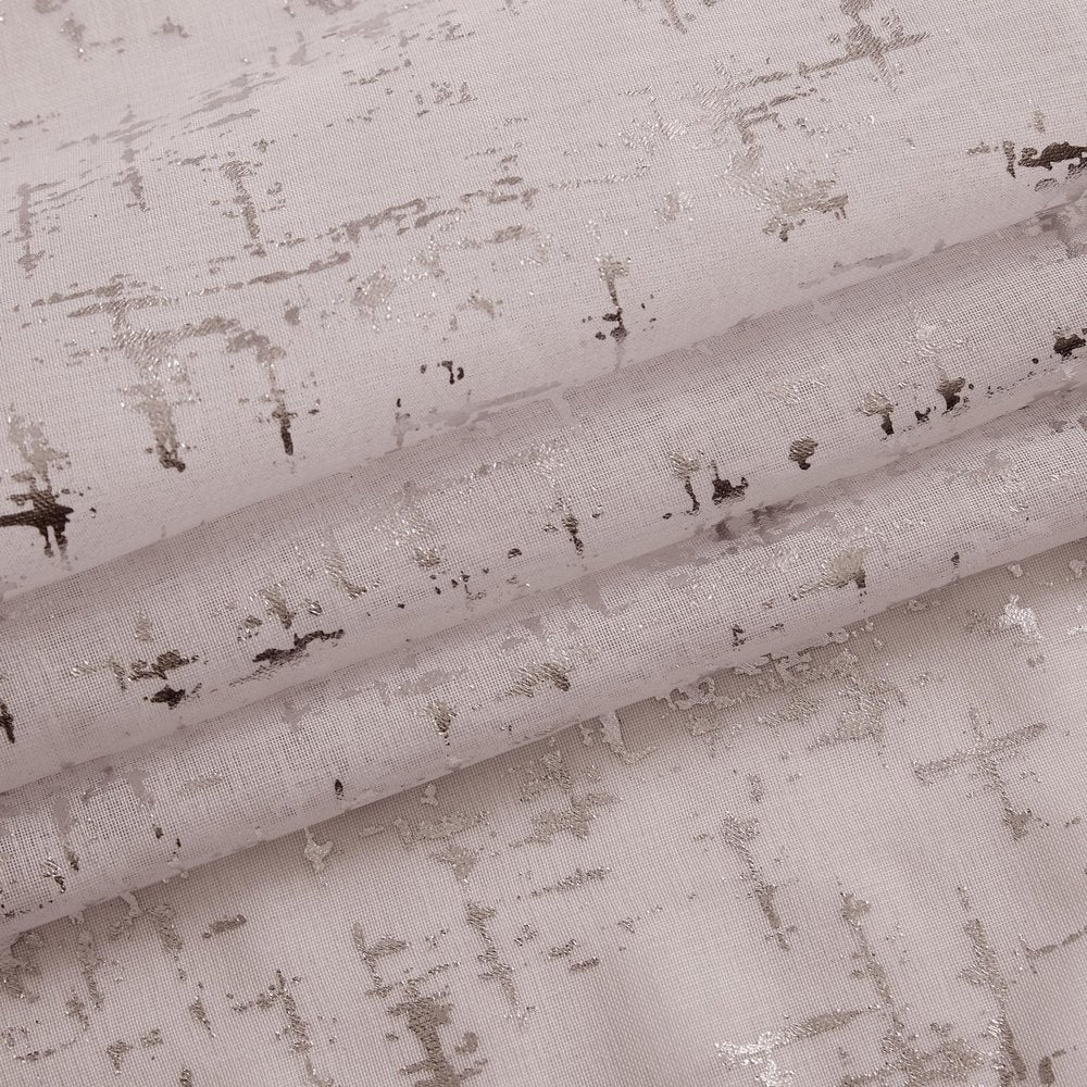 72" Blush And Silver Abstract Shower Curtain — view 1