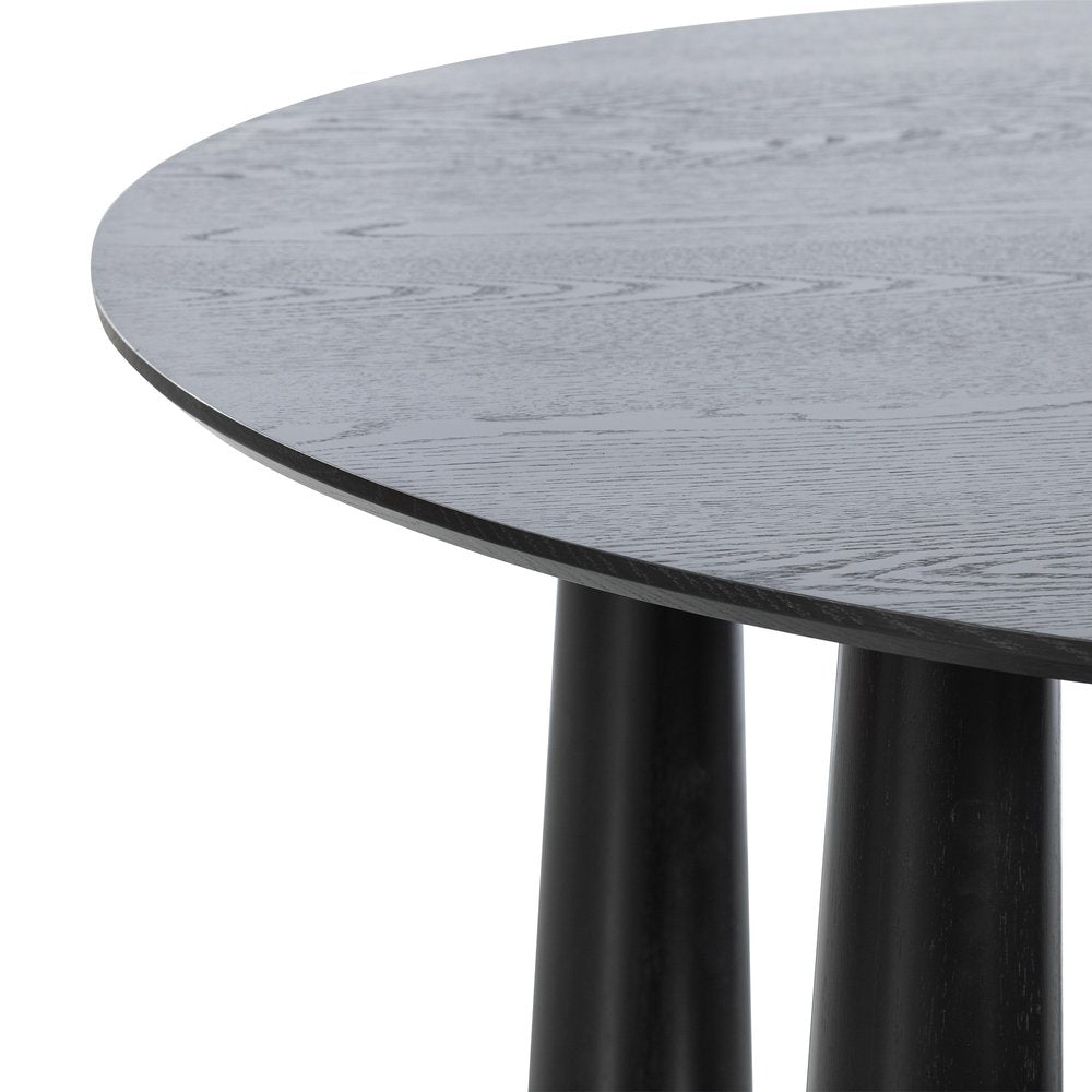 52" Walnut Solid Wood Round Top Dining Table