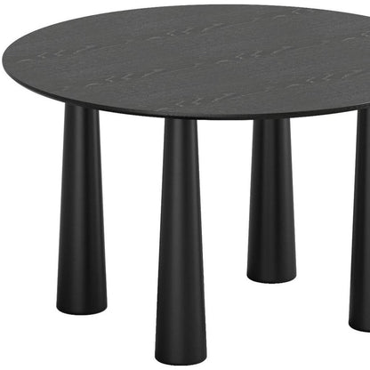 52" Walnut Solid Wood Round Top Dining Table