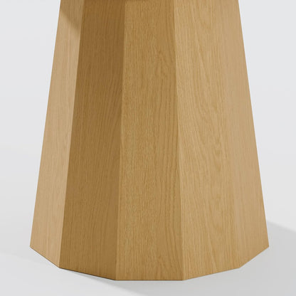86" Natural Wood Double Pedestal Base Oval Dining Table HomeRoots