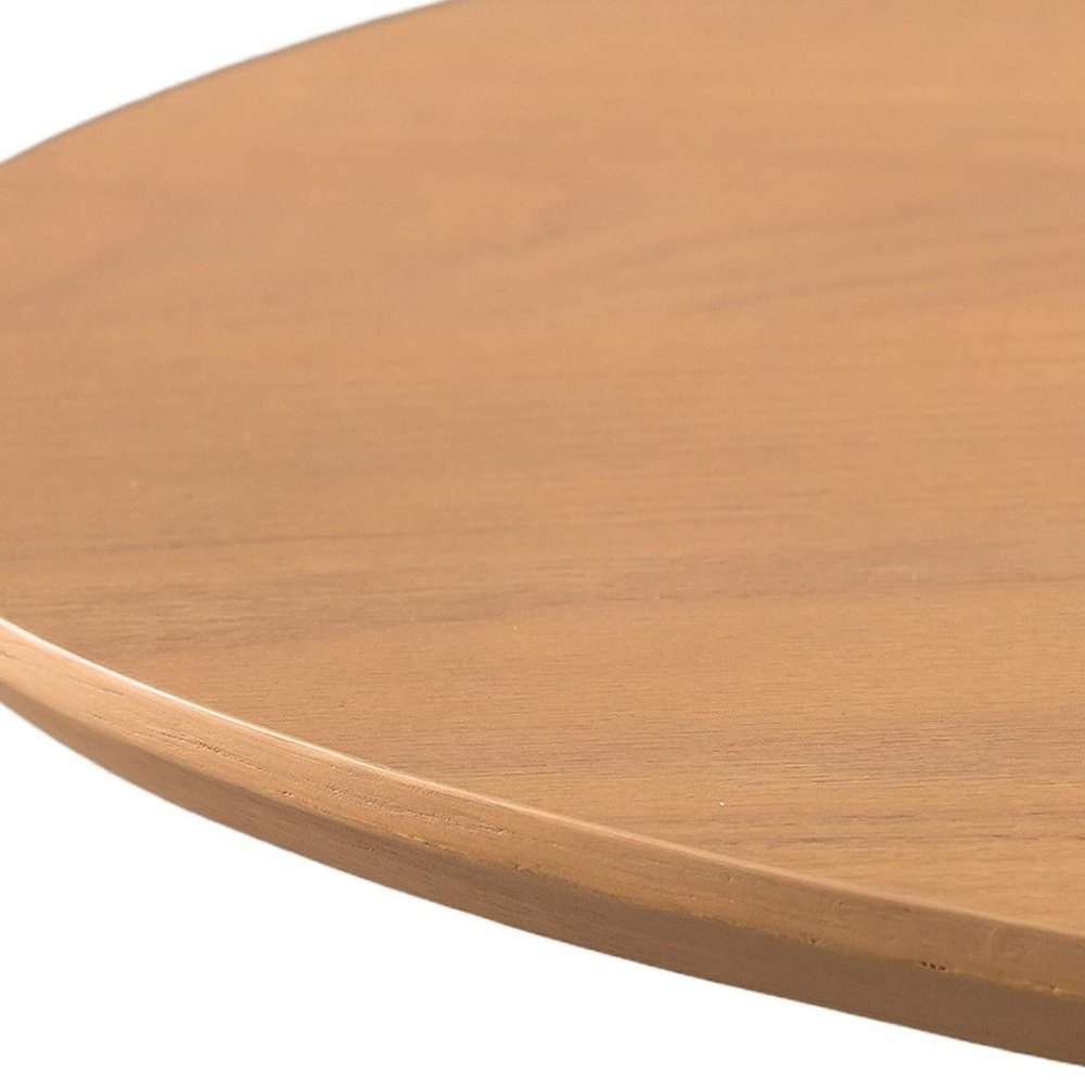 86" Natural Wood Double Pedestal Base Oval Dining Table — view 4