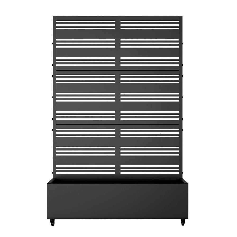 71" X 47" Black Galvanized Metal Rectangular Planter Box HomeRoots