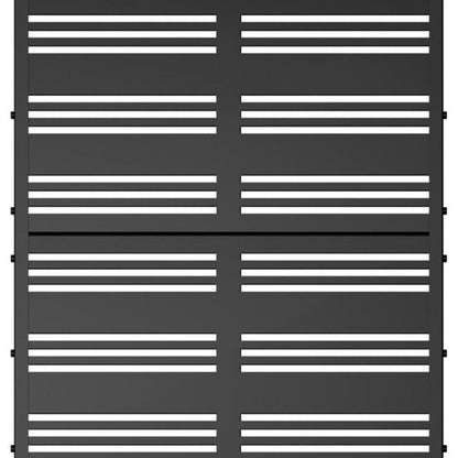 71" X 35" Black Galvanized Metal Rectangular Planter Box HomeRoots