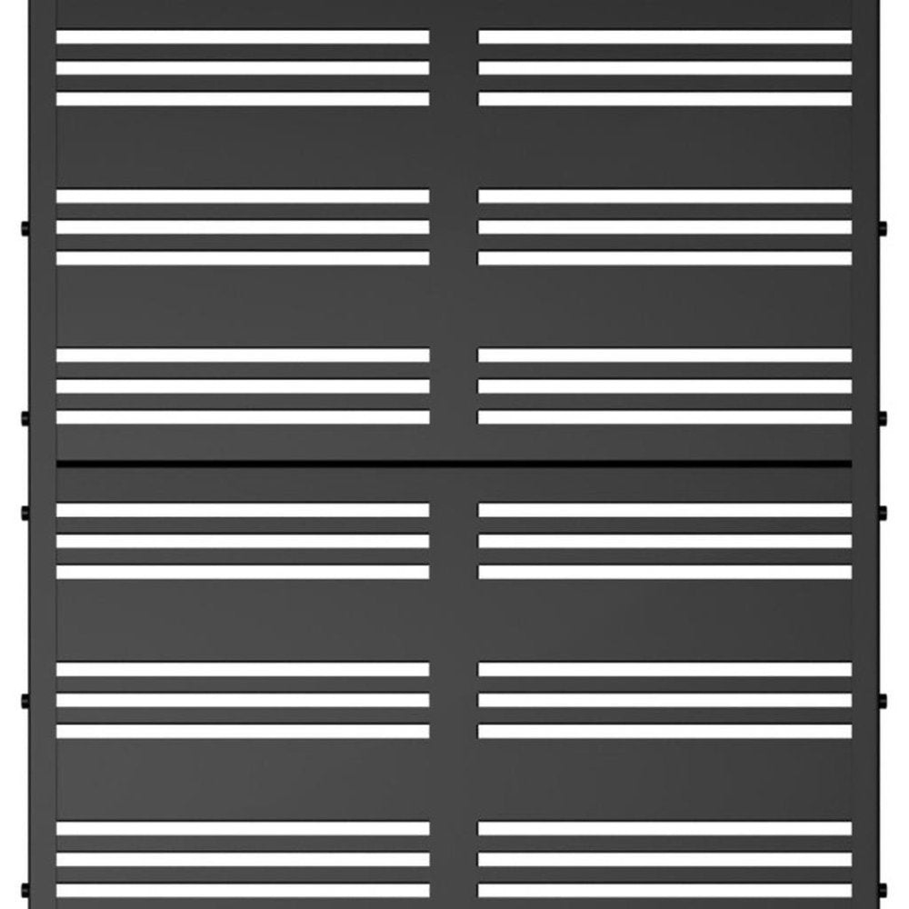 71" X 35" Black Galvanized Metal Rectangular Planter Box — view 3