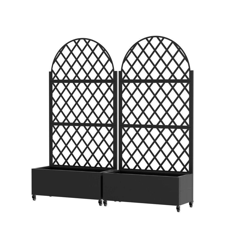 71" X 35" Black Galvanized Metal Rectangular Planter Box HomeRoots