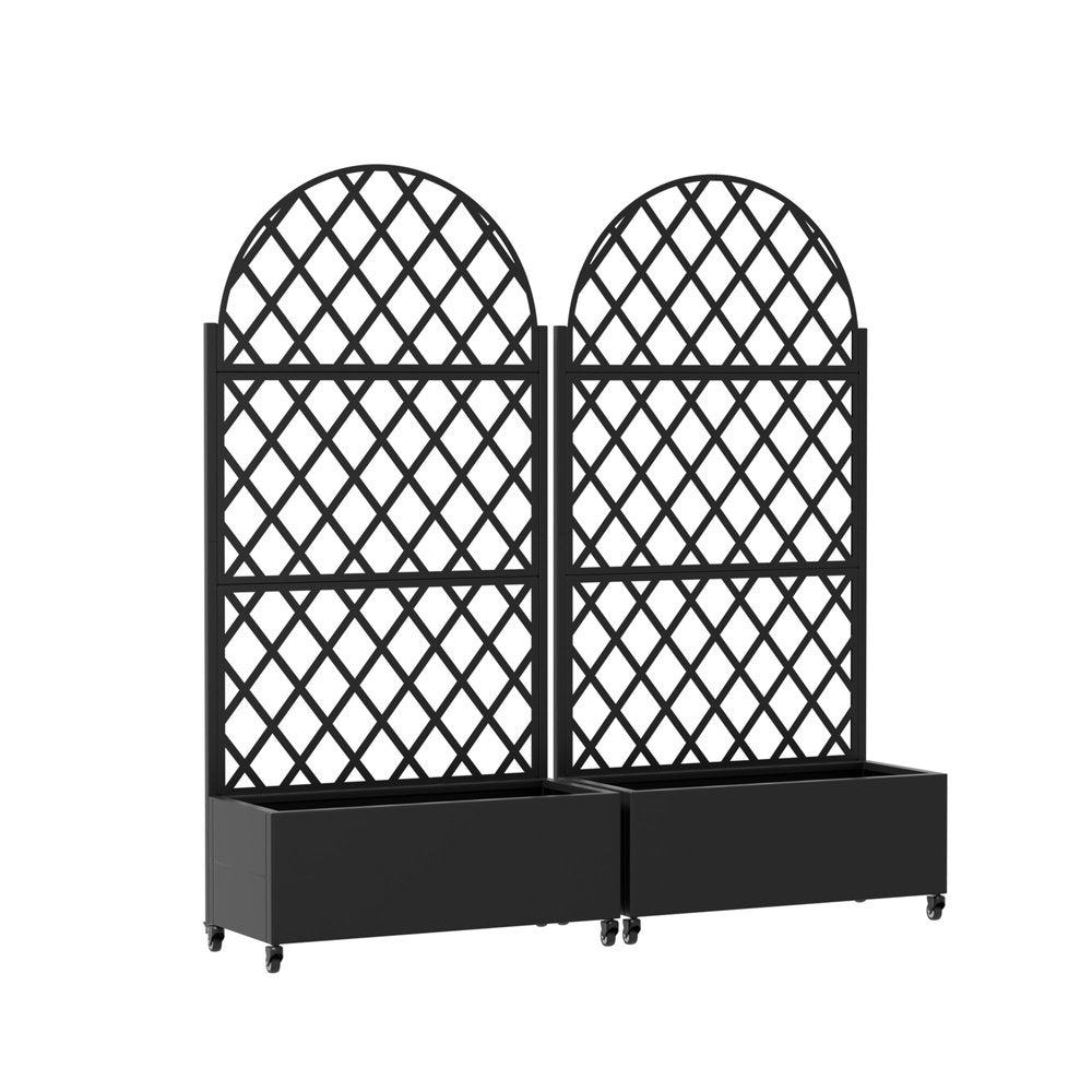 71" X 35" Black Galvanized Metal Rectangular Planter Box HomeRoots