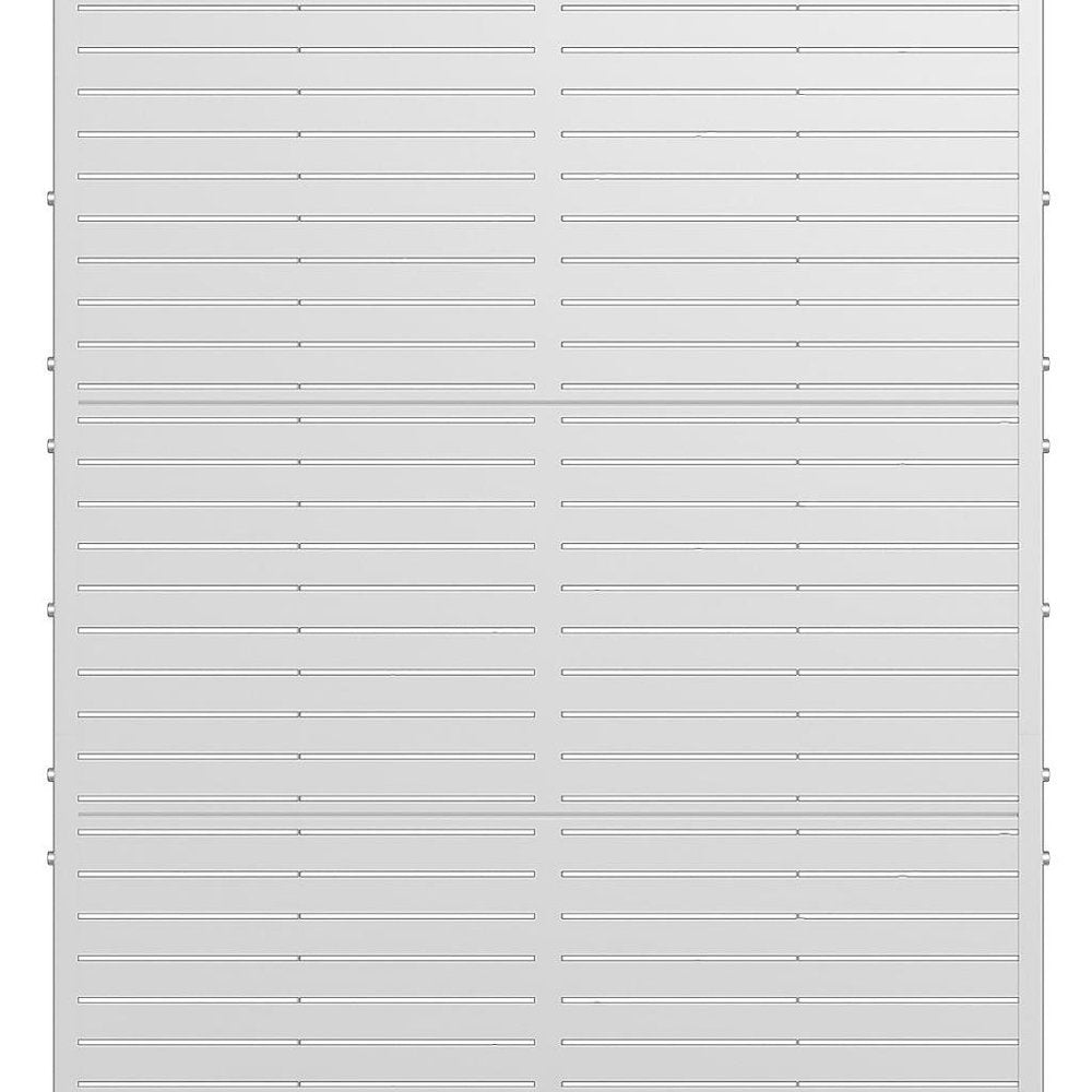 71" X 47" White Galvanized Metal Rectangular Planter Box — view 3