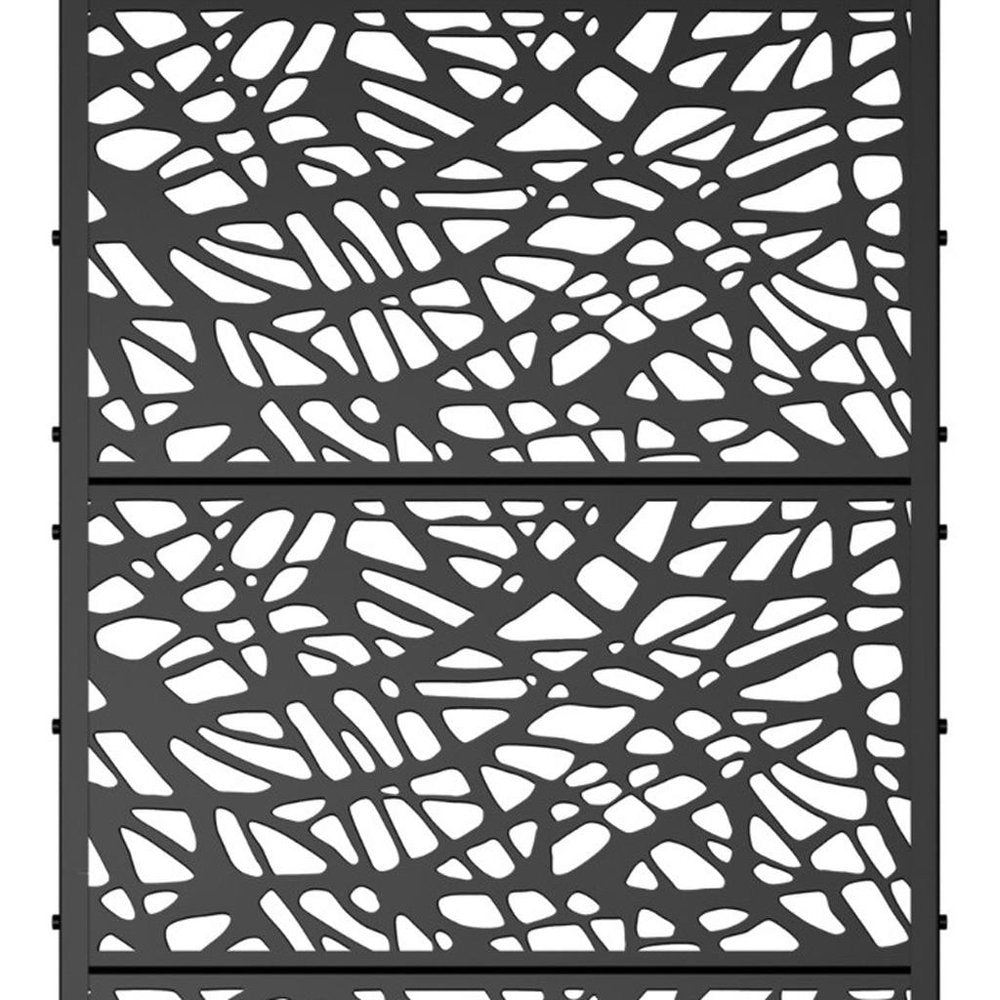 71" X 35" Black Galvanized Metal Rectangular Planter Box — view 2