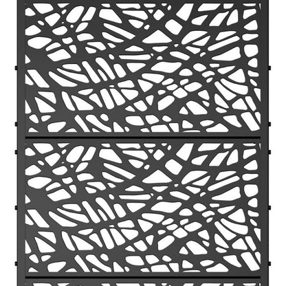 71" X 35" Black Galvanized Metal Rectangular Planter Box HomeRoots