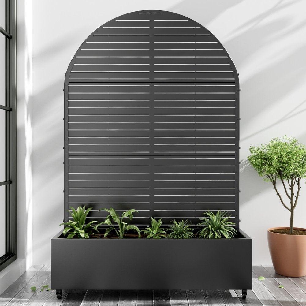 71" X 47" Black Galvanized Metal Rectangular Planter Box HomeRoots