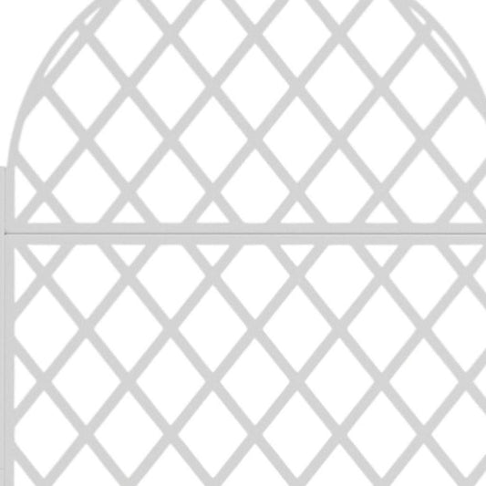 71" X 35" White Galvanized Metal Rectangular Planter Box