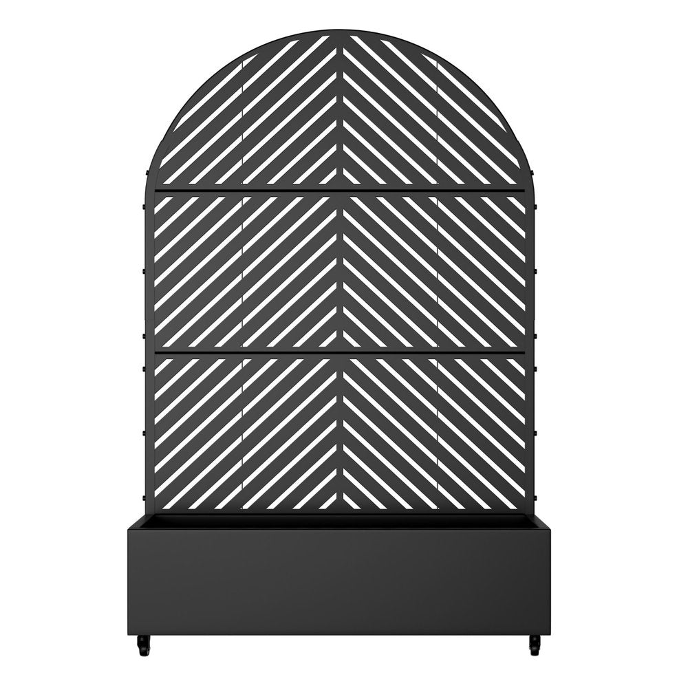 71" X 47" Black Galvanized Metal Rectangular Planter Box — view 2