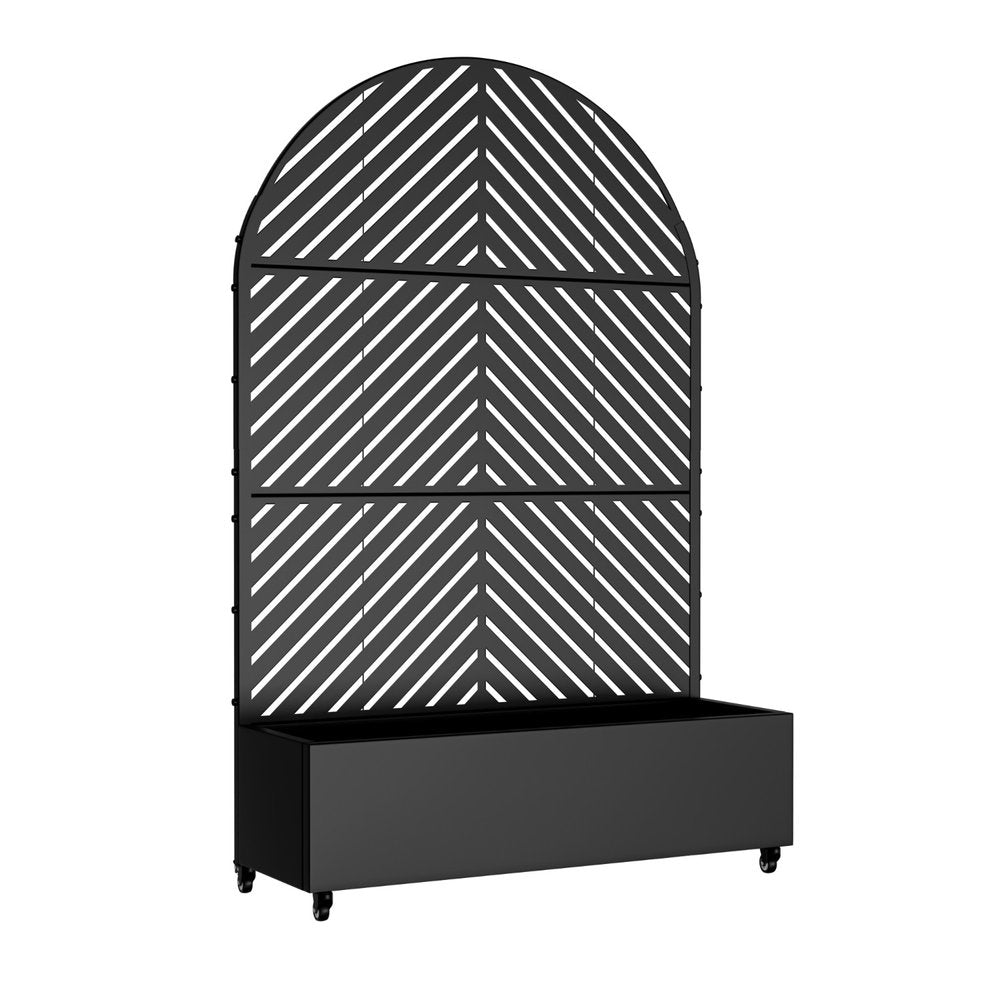 71" X 47" Black Galvanized Metal Rectangular Planter Box HomeRoots