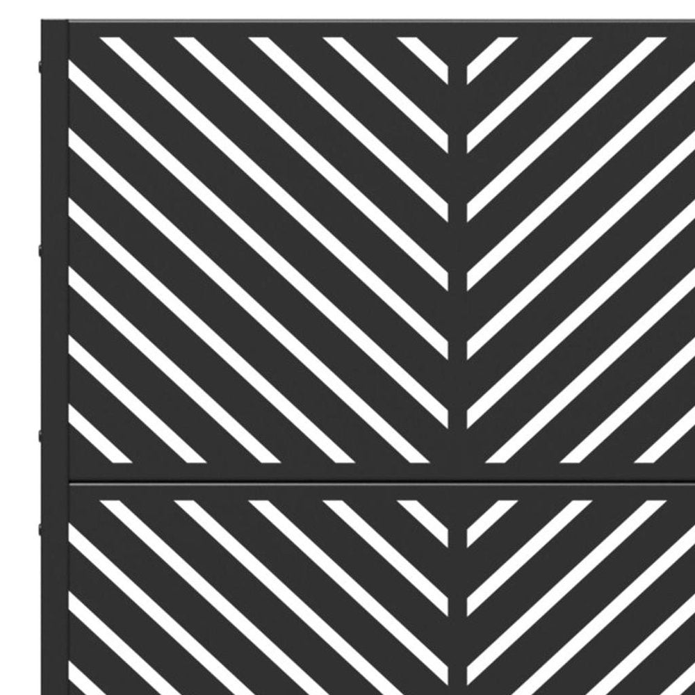 71" X 35" Black Galvanized Metal Rectangular Planter Box — view 3