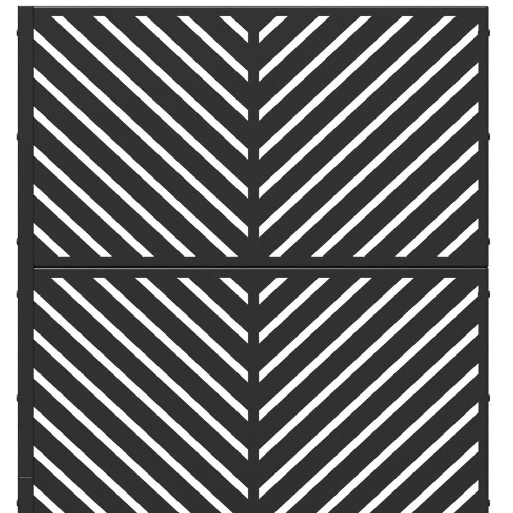 71" X 35" Black Galvanized Metal Rectangular Planter Box — view 4