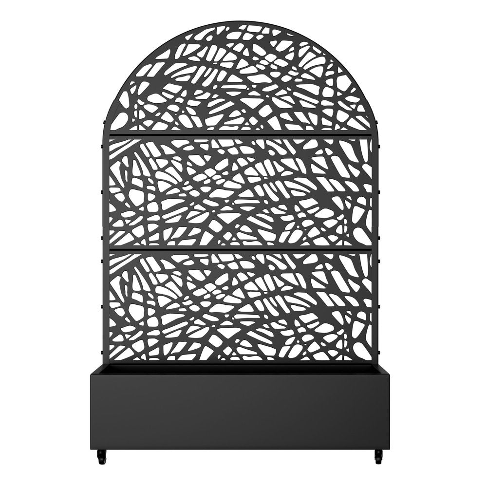 71" X 47" Black Galvanized Metal Rectangular Planter Box — view 3