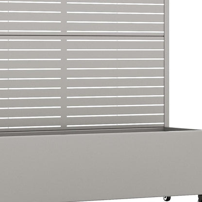 47" X 47" Gray Galvanized Metal Rectangular Planter Box HomeRoots