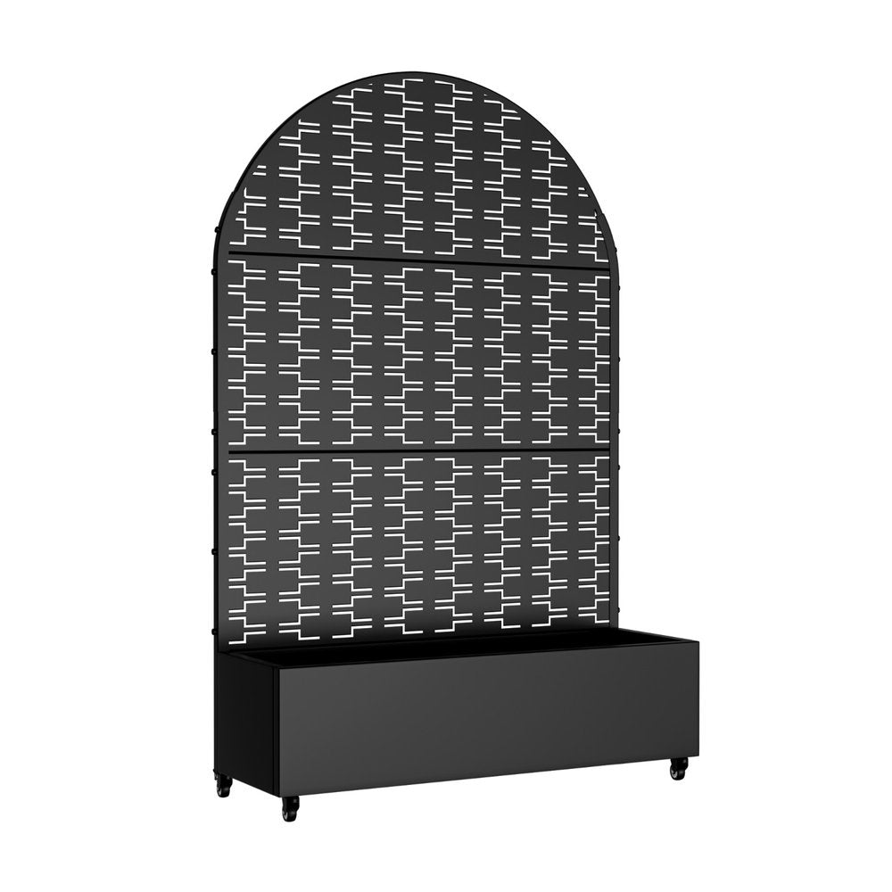 71" X 47" Black Galvanized Metal Rectangular Planter Box HomeRoots