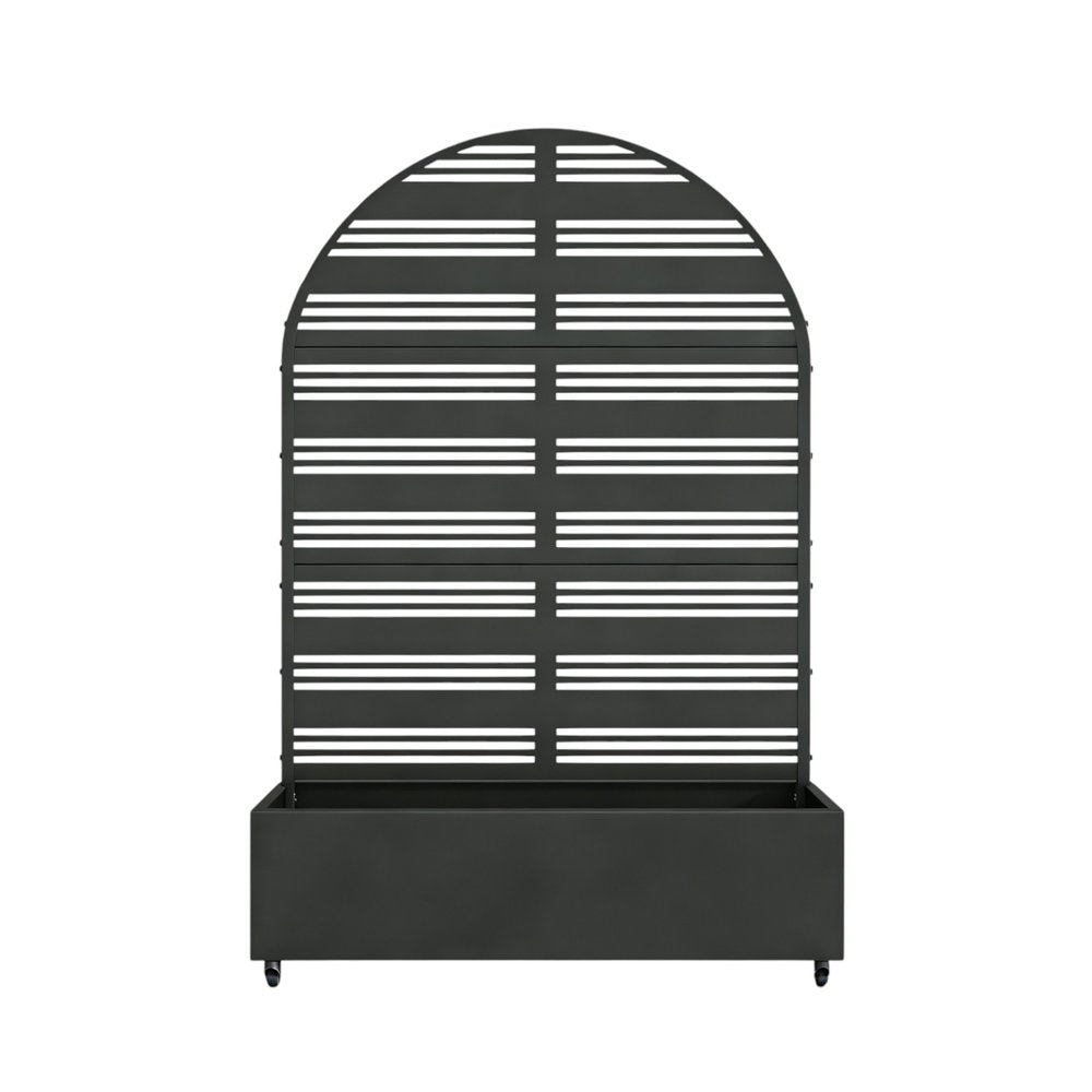71" X 35" Black Galvanized Metal Rectangular Planter Box HomeRoots