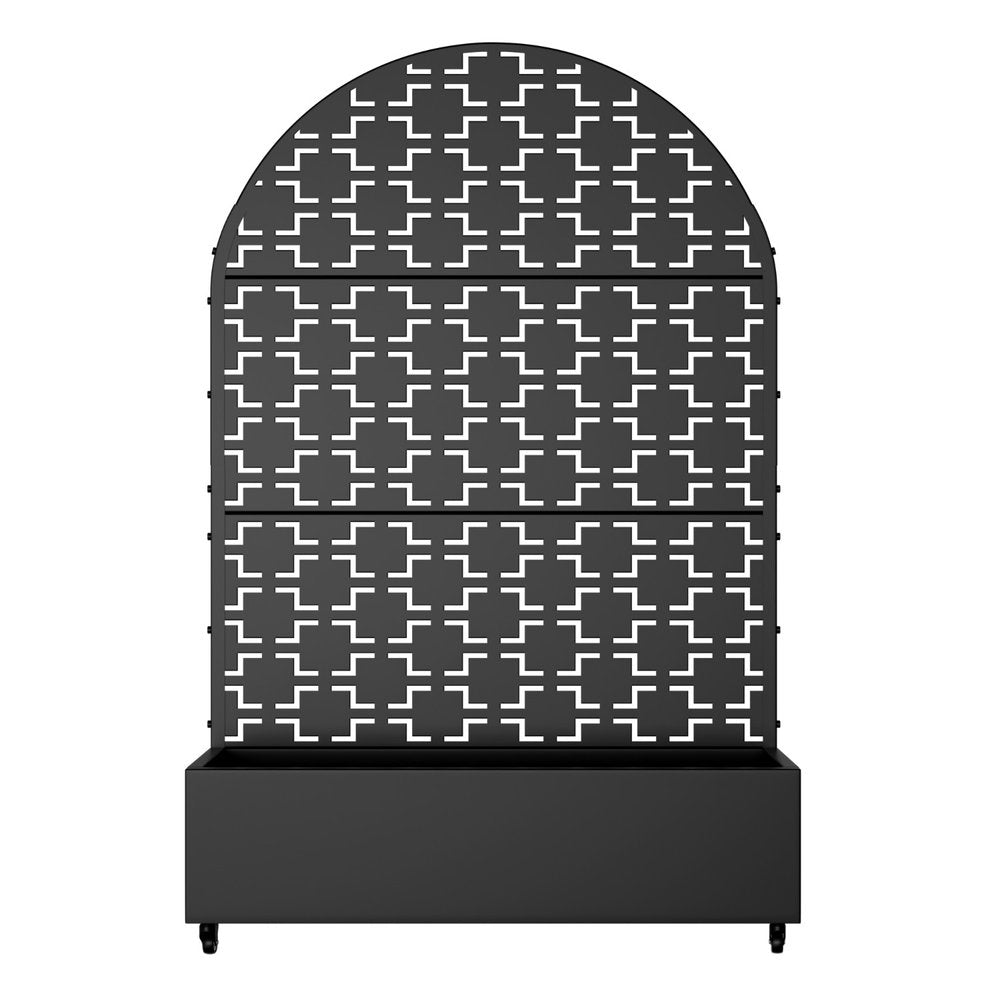 71" X 47" Black Galvanized Metal Rectangular Planter Box HomeRoots