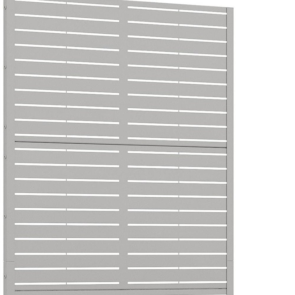 71" X 35" Gray Galvanized Metal Rectangular Planter Box