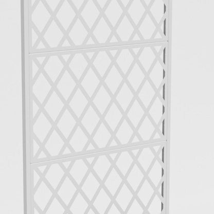 71" X 35" White Galvanized Metal Rectangular Planter Box HomeRoots