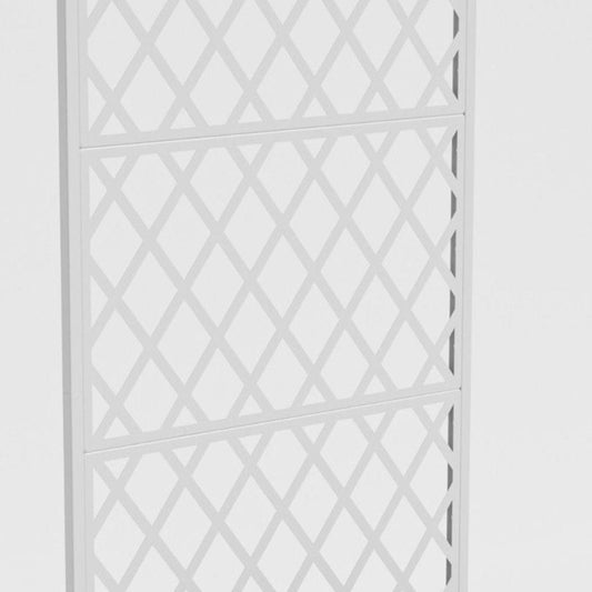 71" X 35" White Galvanized Metal Rectangular Planter Box