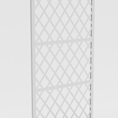 71" X 35" White Galvanized Metal Rectangular Planter Box HomeRoots