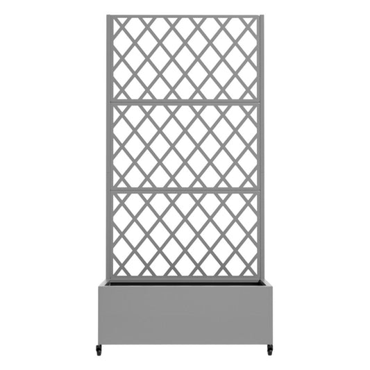 71" X 35" Gray Galvanized Metal Rectangular Planter Box