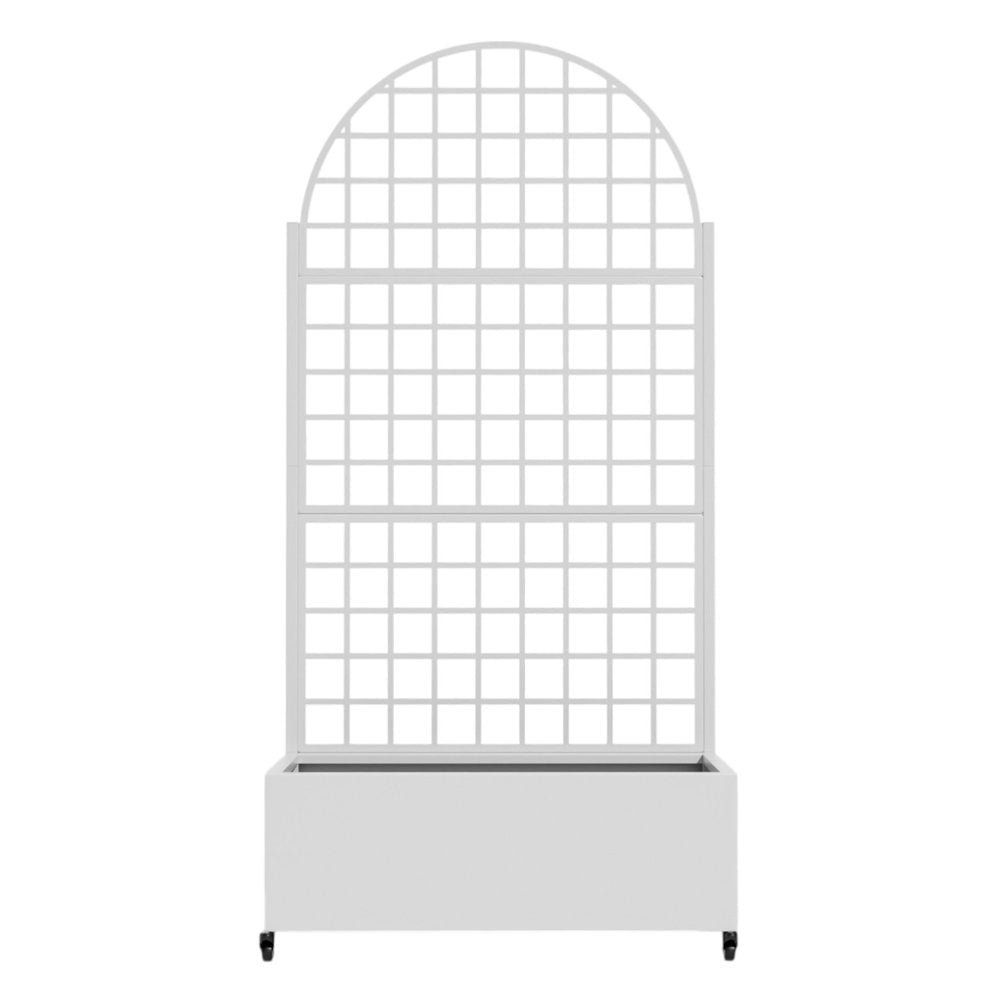 71" X 35" White Galvanized Metal Rectangular Planter Box HomeRoots