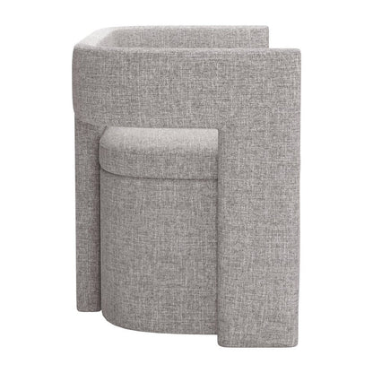 55" Gray Fabric Upholstered Storage Bench With Flip Top HomeRoots