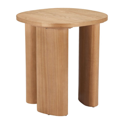24" Natural Wood Oval End Table HomeRoots