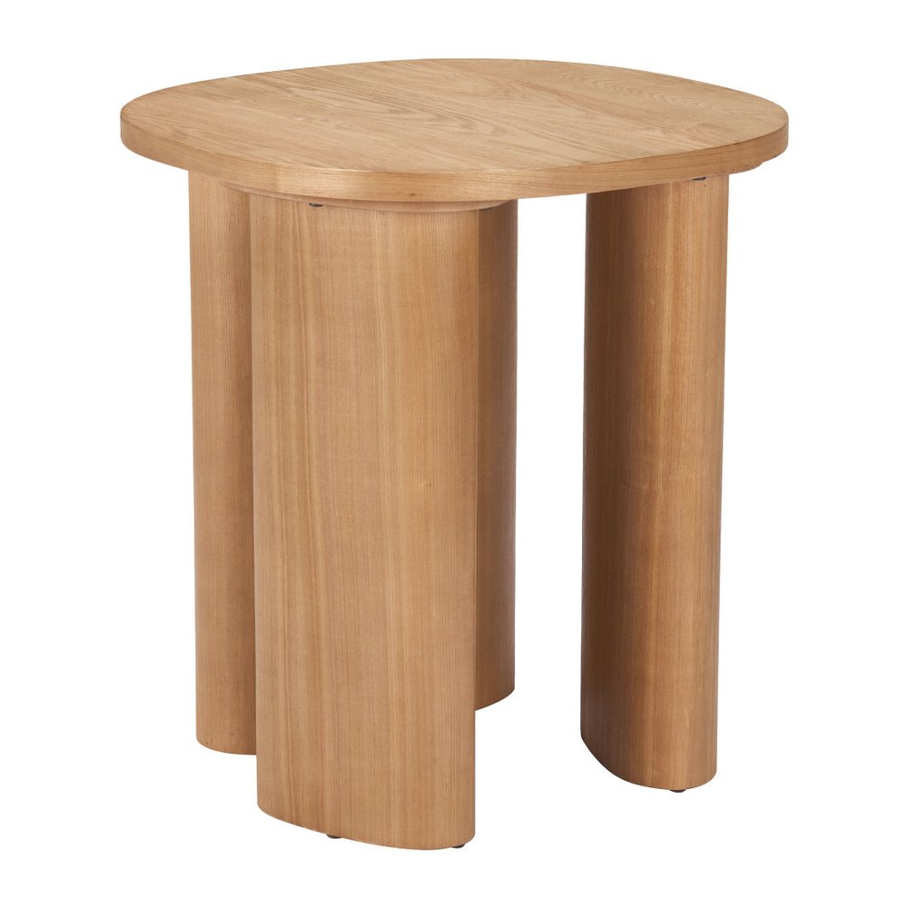 24" Natural Wood Oval End Table — view 8