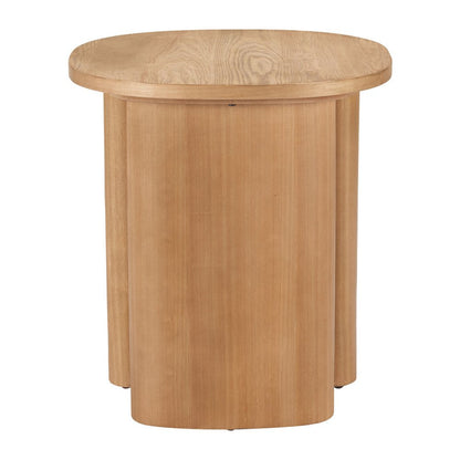 24" Natural Wood Oval End Table HomeRoots
