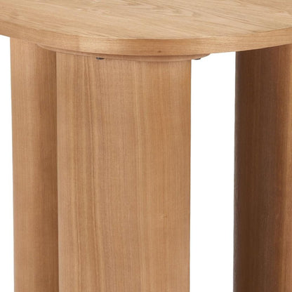 24" Natural Wood Oval End Table HomeRoots