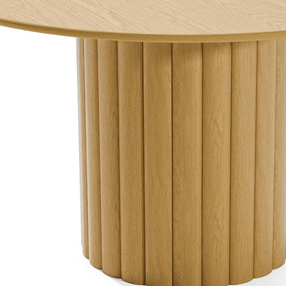 52" Natural Solid Wood Pedestal Base Round Top Dining Table HomeRoots