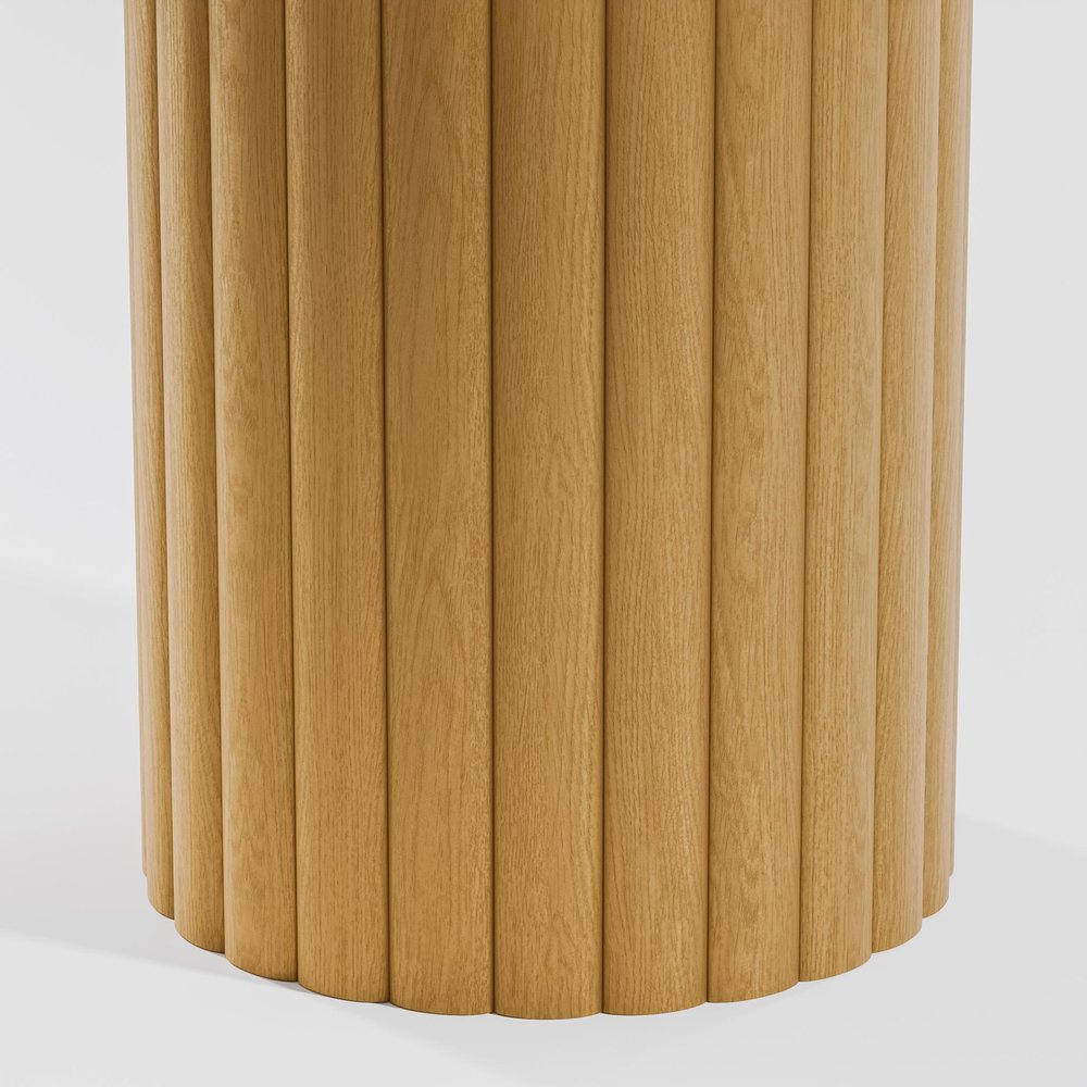 52" Natural Solid Wood Pedestal Base Round Top Dining Table HomeRoots