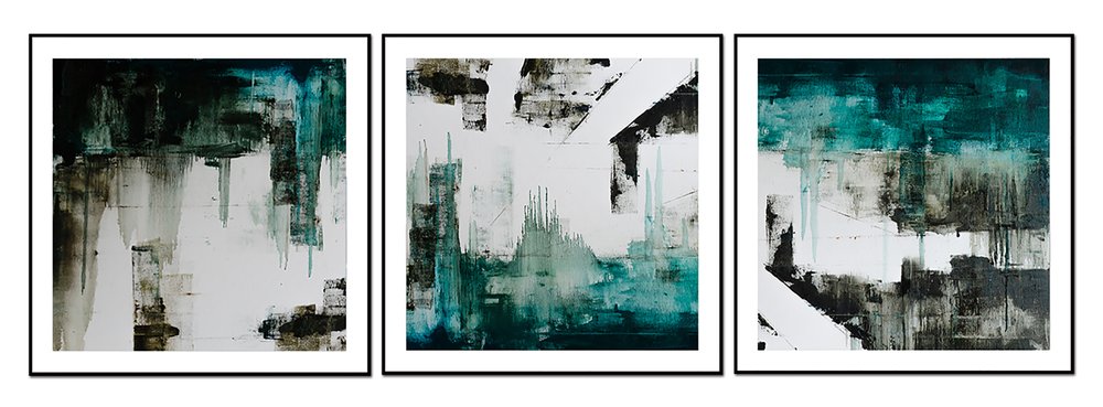Set Of Three Maia Black Framed Wall Art — view 1