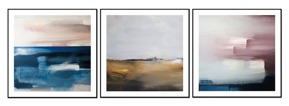 Set Of Three Isla Black Framed Wall Art — view 1