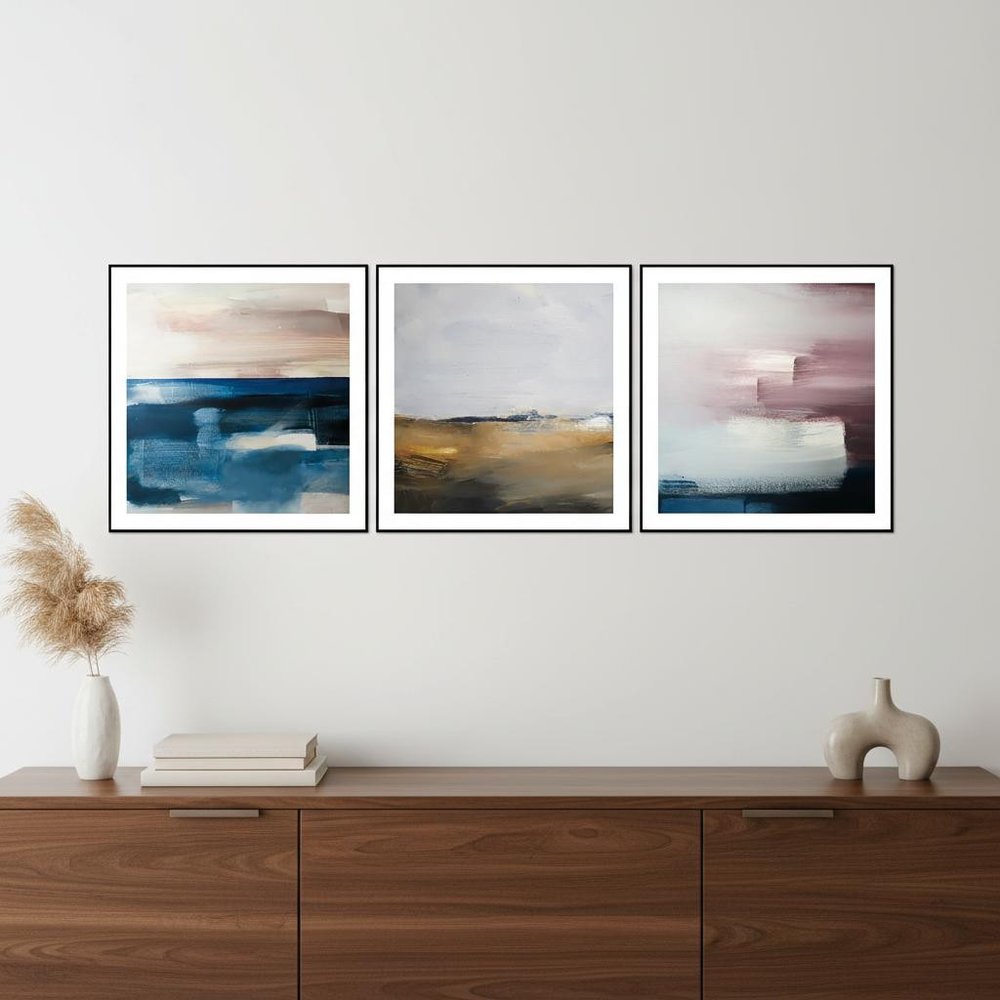Set Of Three Isla Black Framed Wall Art — view 4