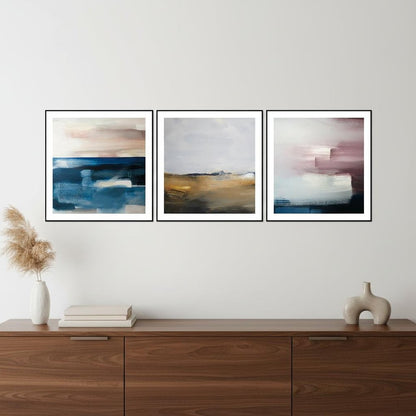 Set Of Three Isla Black Framed Wall Art