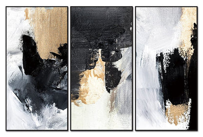 Set Of Three Inez Black Framed Wall Art