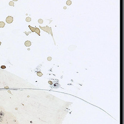 Set Of Three Modern Abstract Triptych Style Black Framed Wall Art
