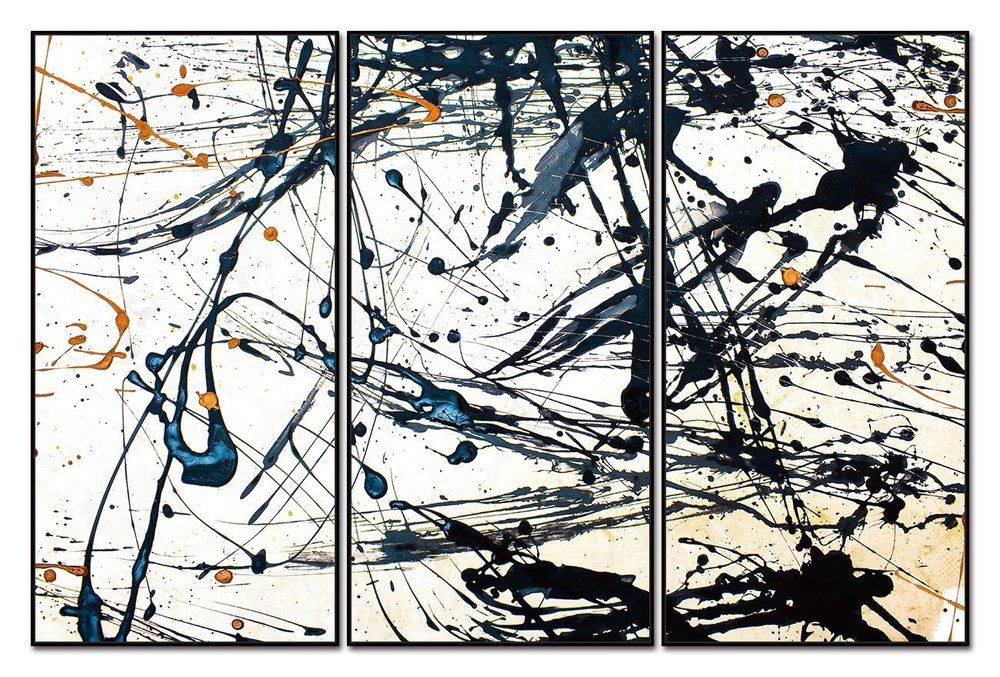 Set Of Three Irena Black Framed Minimalistic Wall Art — view 4