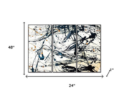 Set Of Three Irena Black Framed Minimalistic Wall Art