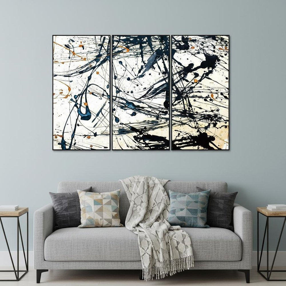 Set Of Three Irena Black Framed Minimalistic Wall Art — view 6